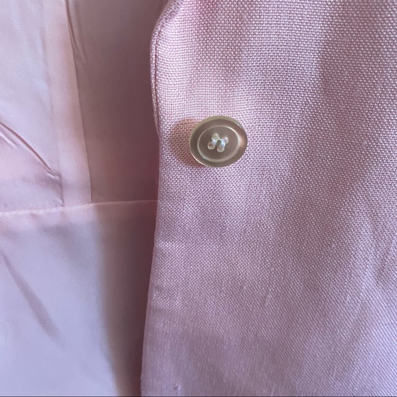 NWOT vintage Peabody House Linen Blazer, Pink - Picture 16 of 16